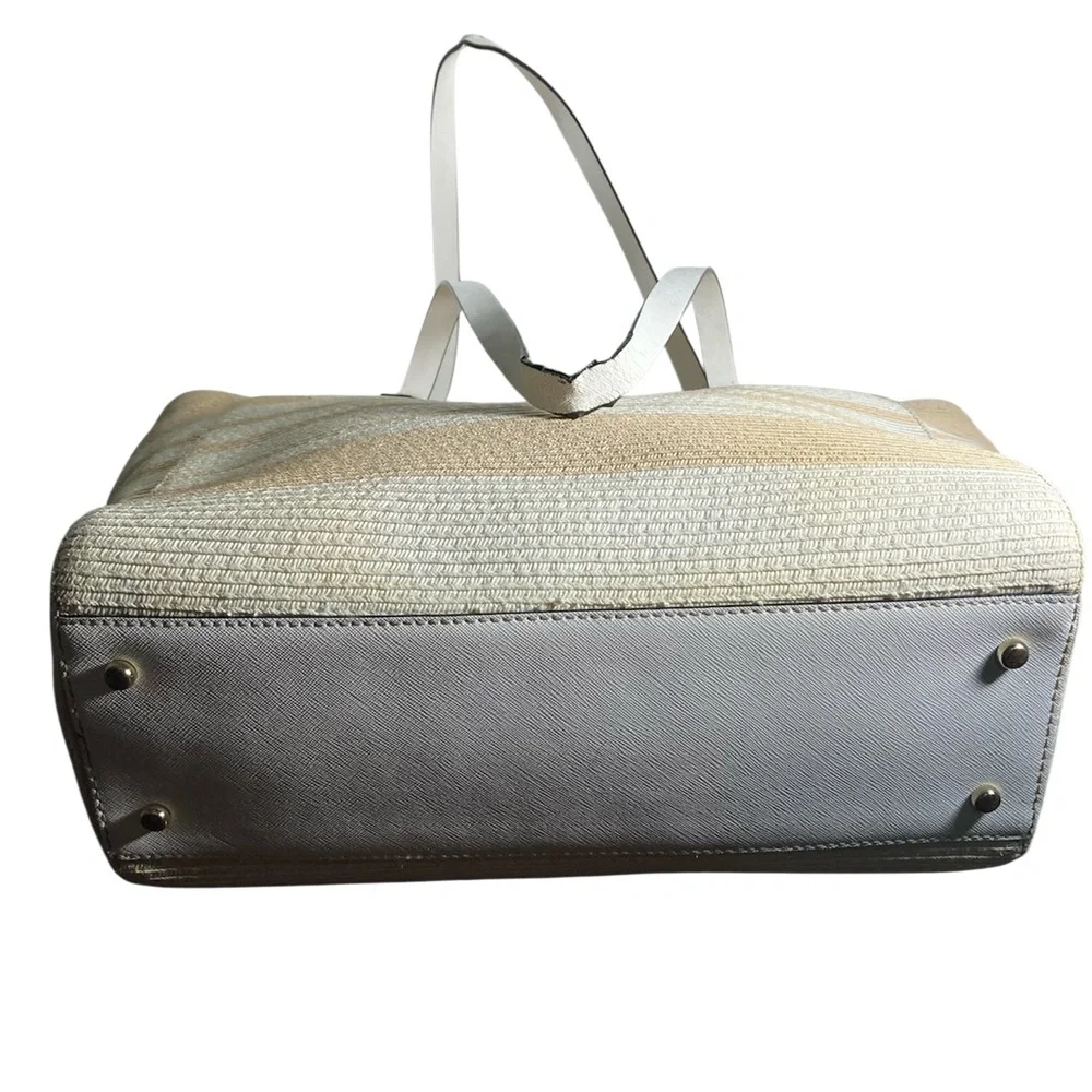 Kate Spade Beige and White Tote SHOULDERBAG Bag